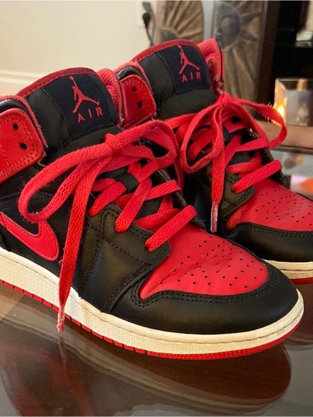 Nike Red and Black Kids' Jumpman youth Sneaker